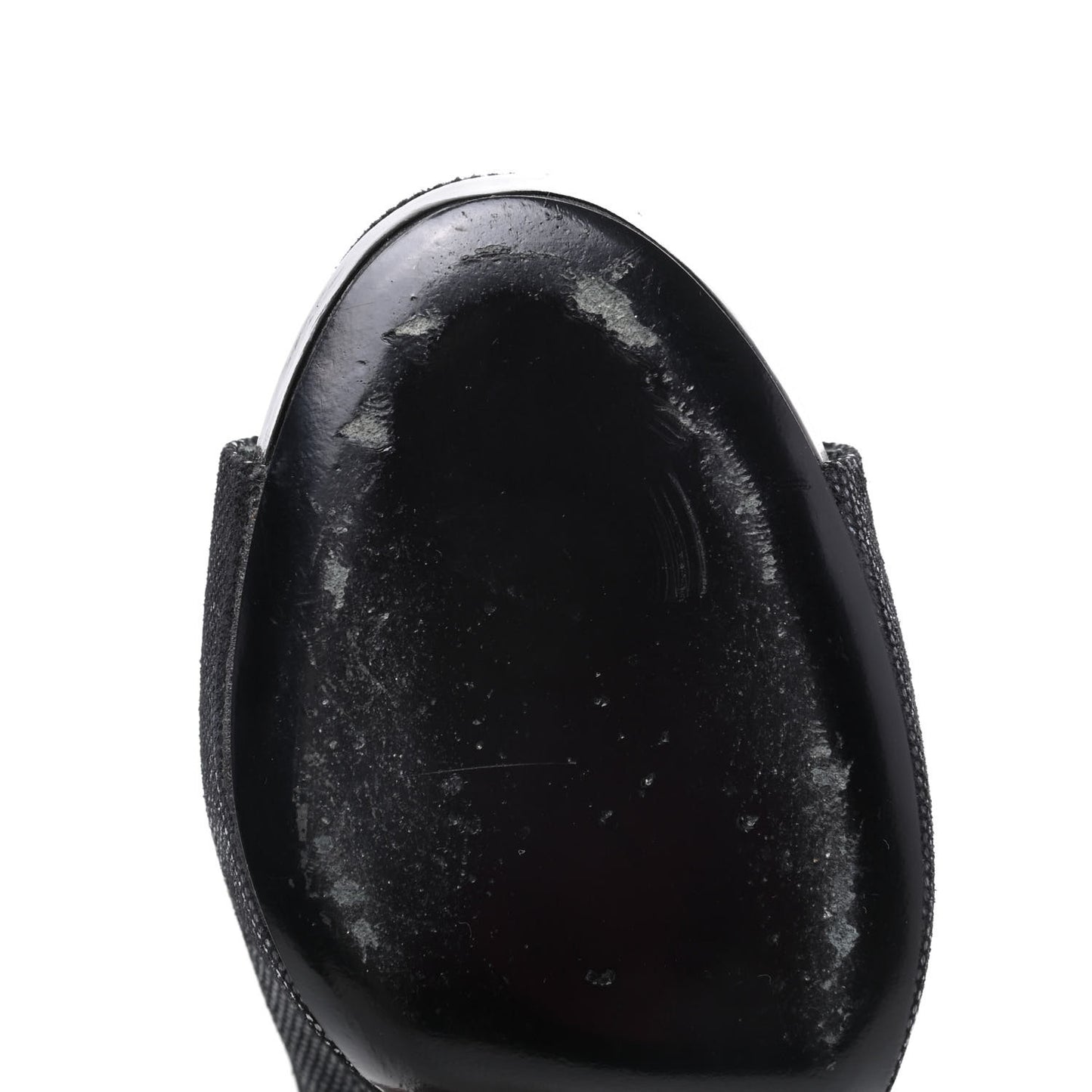 Shimmer Fabric Peep Toe Slingback Pumps 39 Black