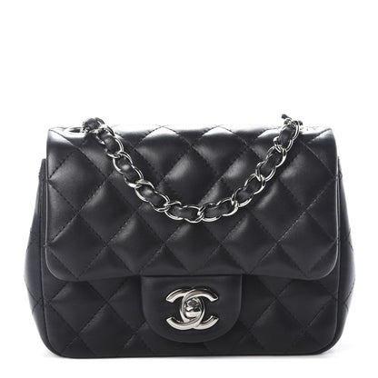 Chanel Lambskin Quilted Mini Square Flap Black 1 of 9