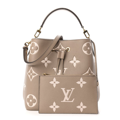 Louis Vuitton Empreinte Monogram Giant Neonoe MM Tourterelle Creme 1 of 15