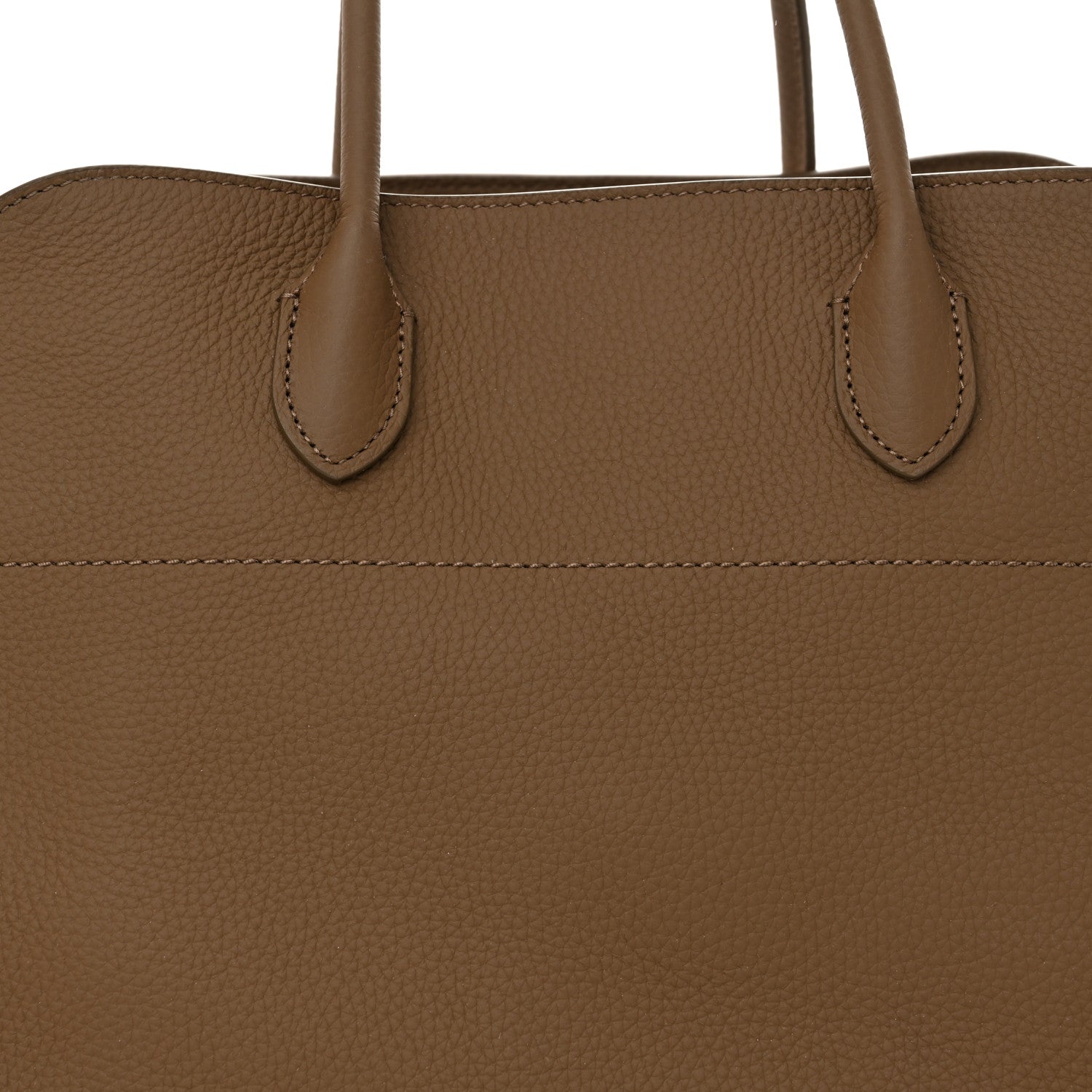 The Row Matte Grained Calfskin Soft Margaux 15 Taupe 7 of 10