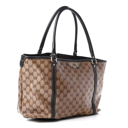 Gucci Crystal Monogram Medium Joy Tote Beige Ebony Testa di Moro 2 of 6