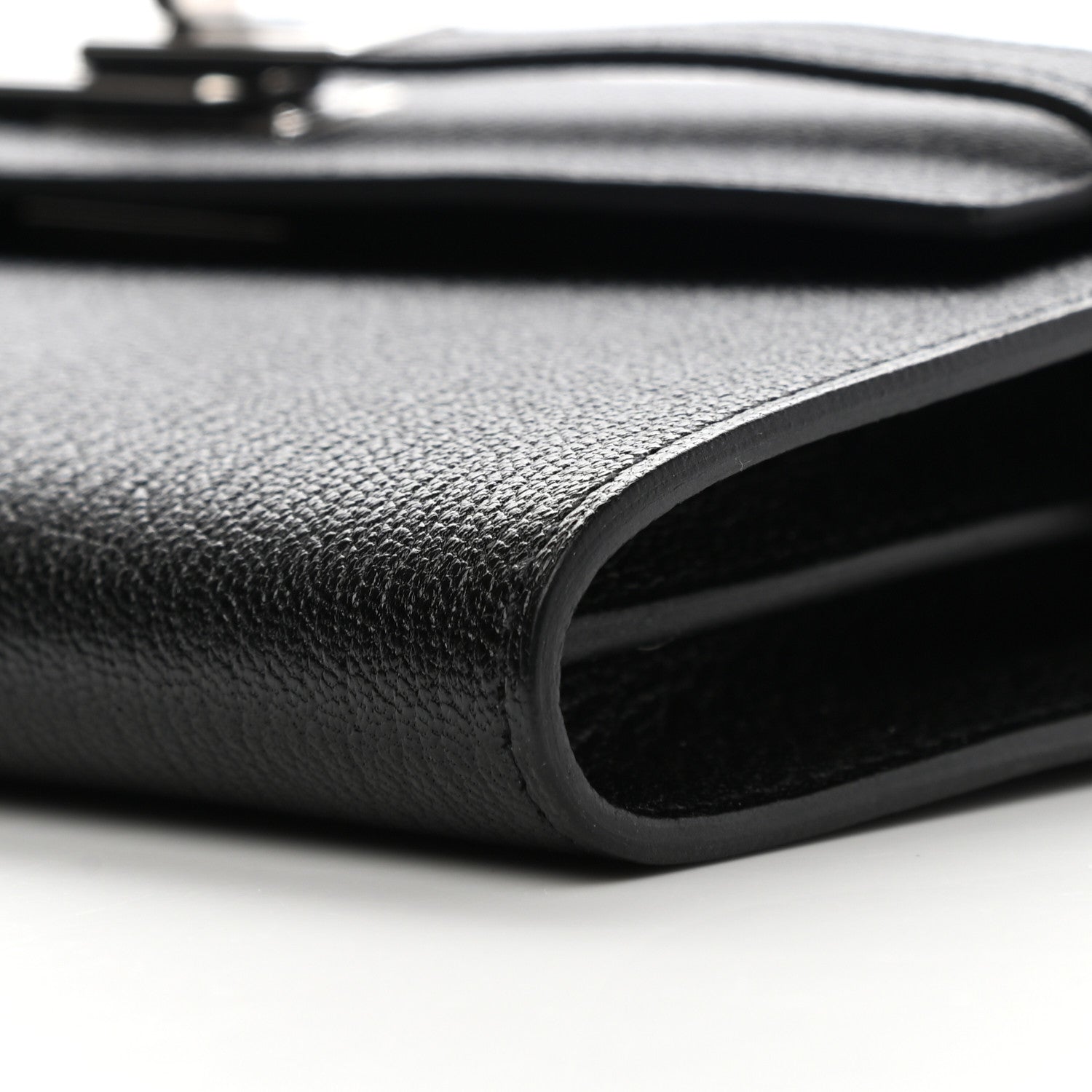 Hermes Chevre Mysore Kelly Wallet To Go Black 9 of 9