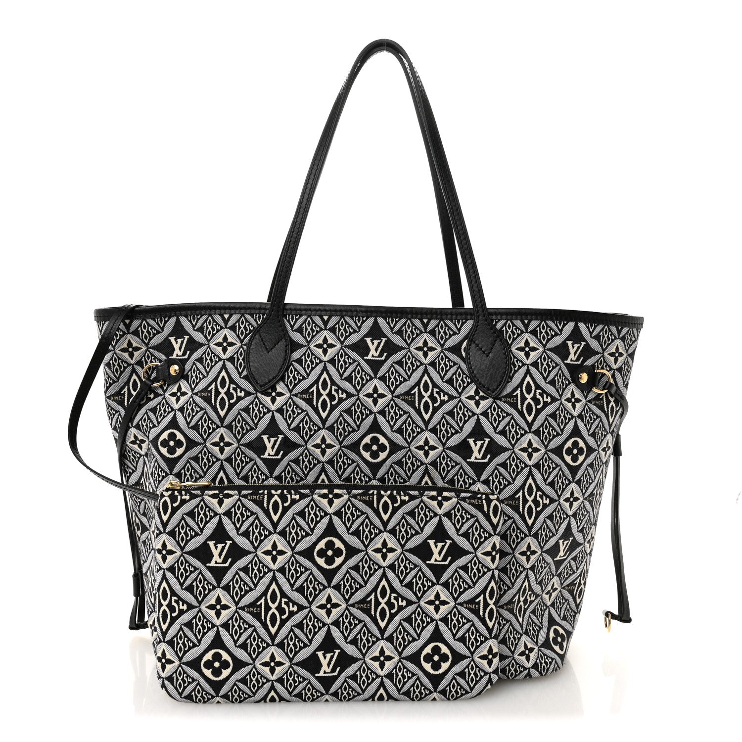 Louis Vuitton Jacquard Since 1854 Neverfull MM Grey 3 of 13