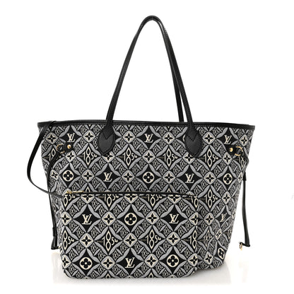 Louis Vuitton Jacquard Since 1854 Neverfull MM Grey 3 of 13