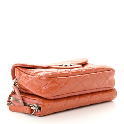 Chanel Patent Brilliant Mini Flap WOC Bag Pink 4 of 14