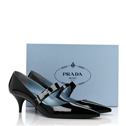 Prada Vernice Mary Jane pumps 39.5 Black 10 of 10