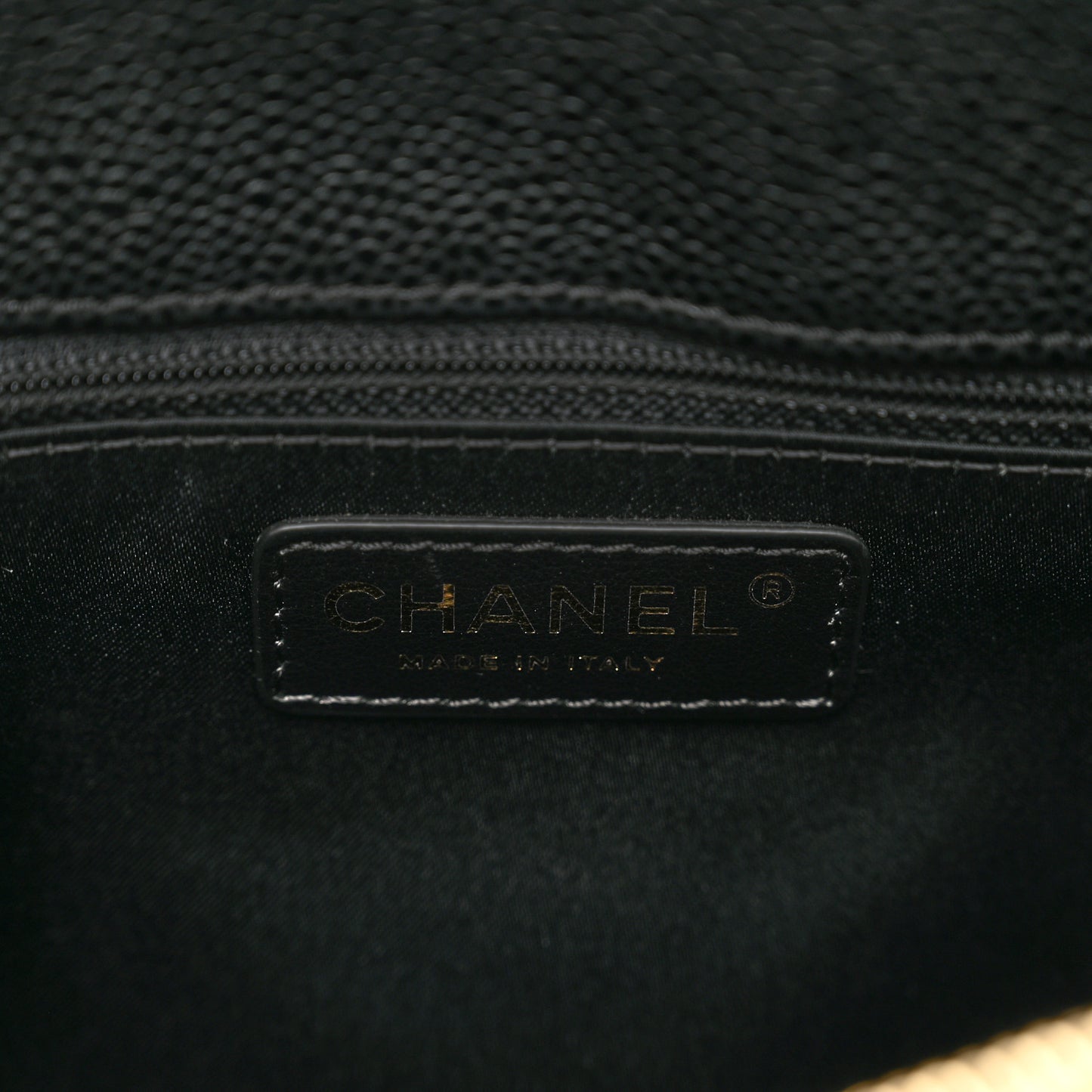 Caviar Quilted Grand Shopping Tote GST Black