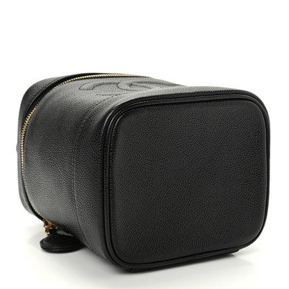 Chanel Caviar Vanity Cosmetic Case Black 4 of 10
