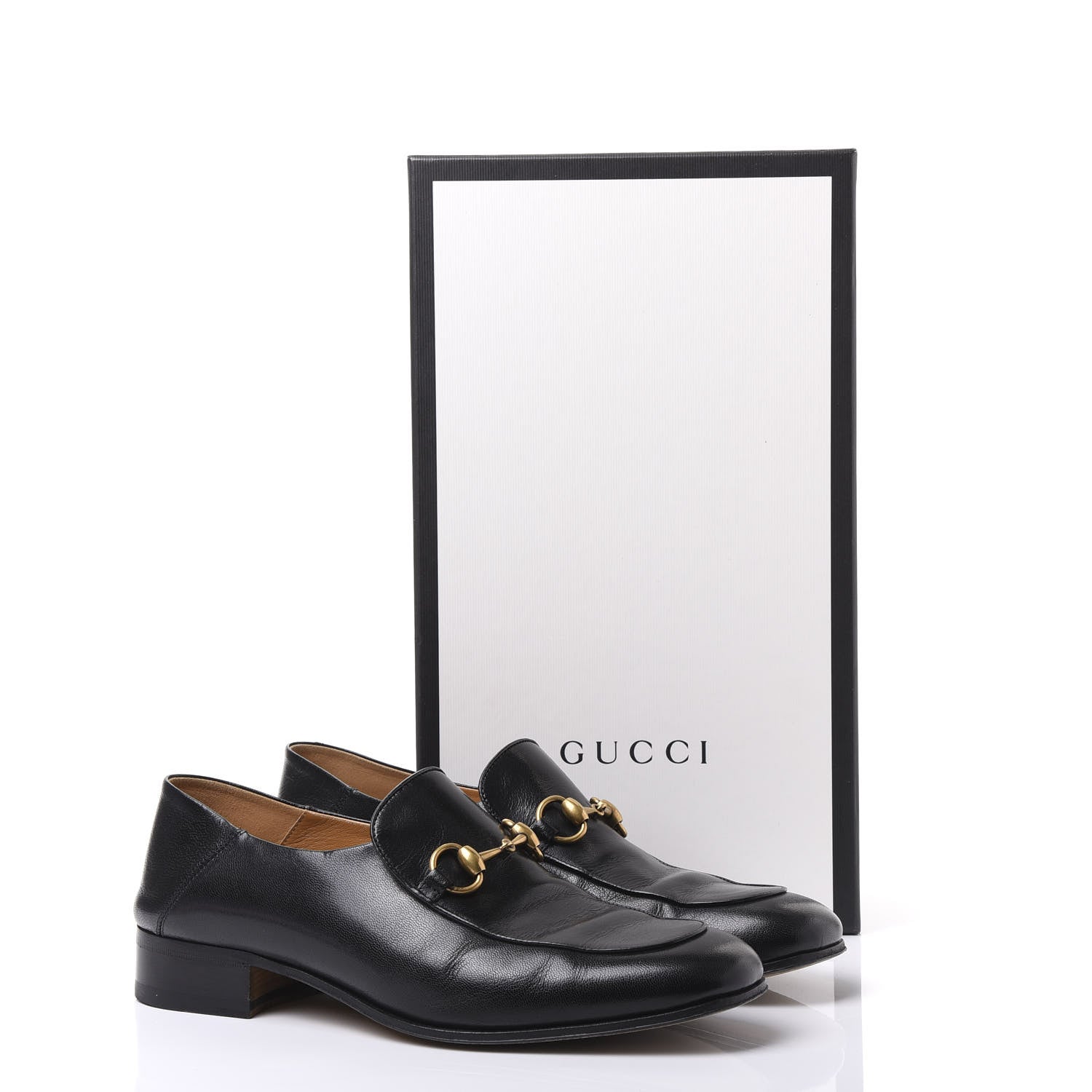 Gucci Goatskin Mens Horsebit Loafers 8.5 Black 9 of 9