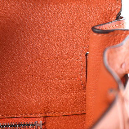 Hermes Ostrich Birkin 30 Orange 19 of 41