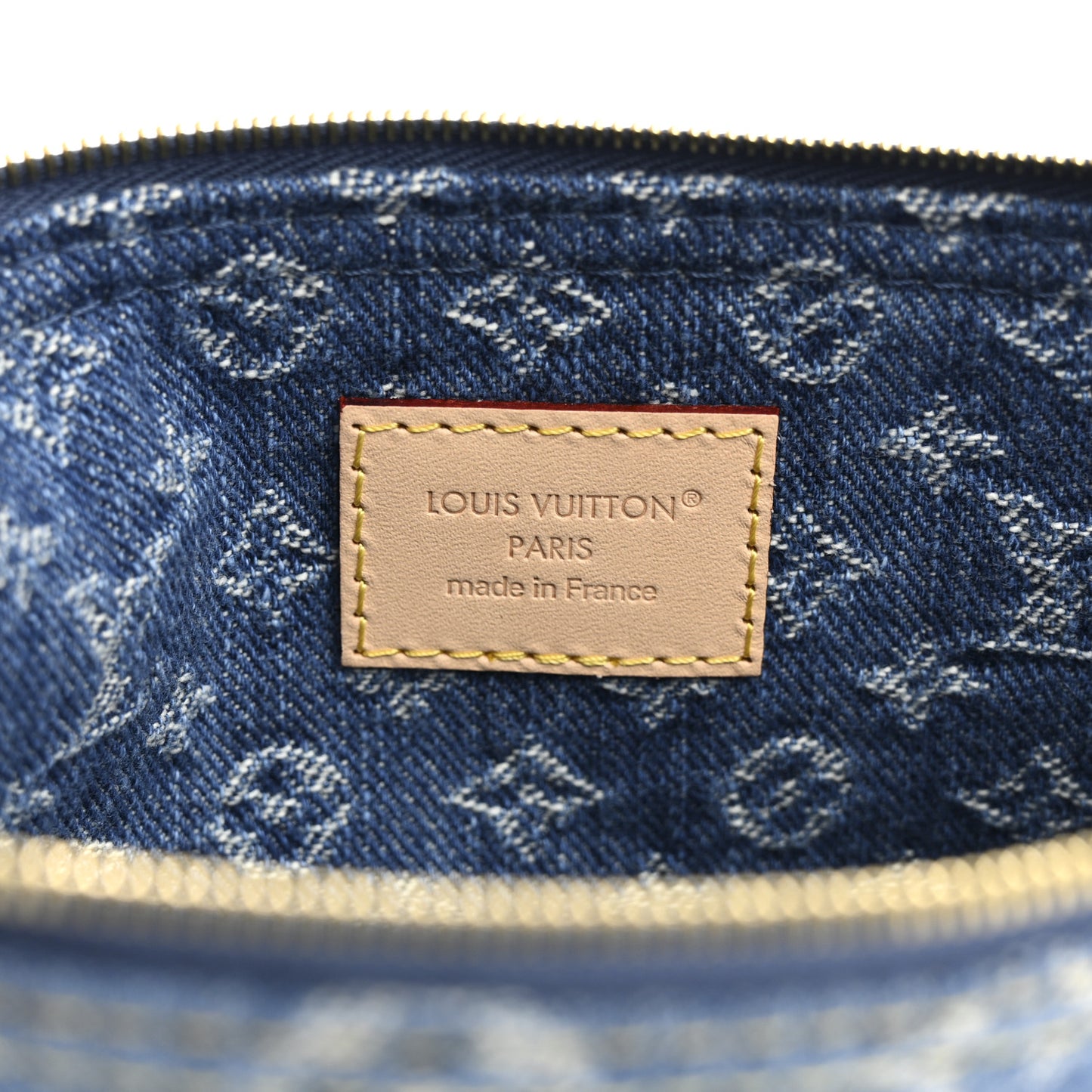 Denim Monogram Jacquard Neverfull MM GM Pochette Blue