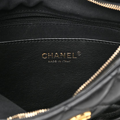 Chanel Lambskin Quilted Large CC Links Hobo Black 6 of 10