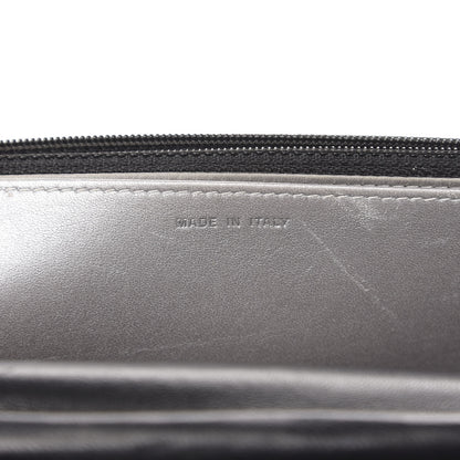 Chanel Goatskin Camellia Embossed Wallet on Chain WOC Black 11 of 15