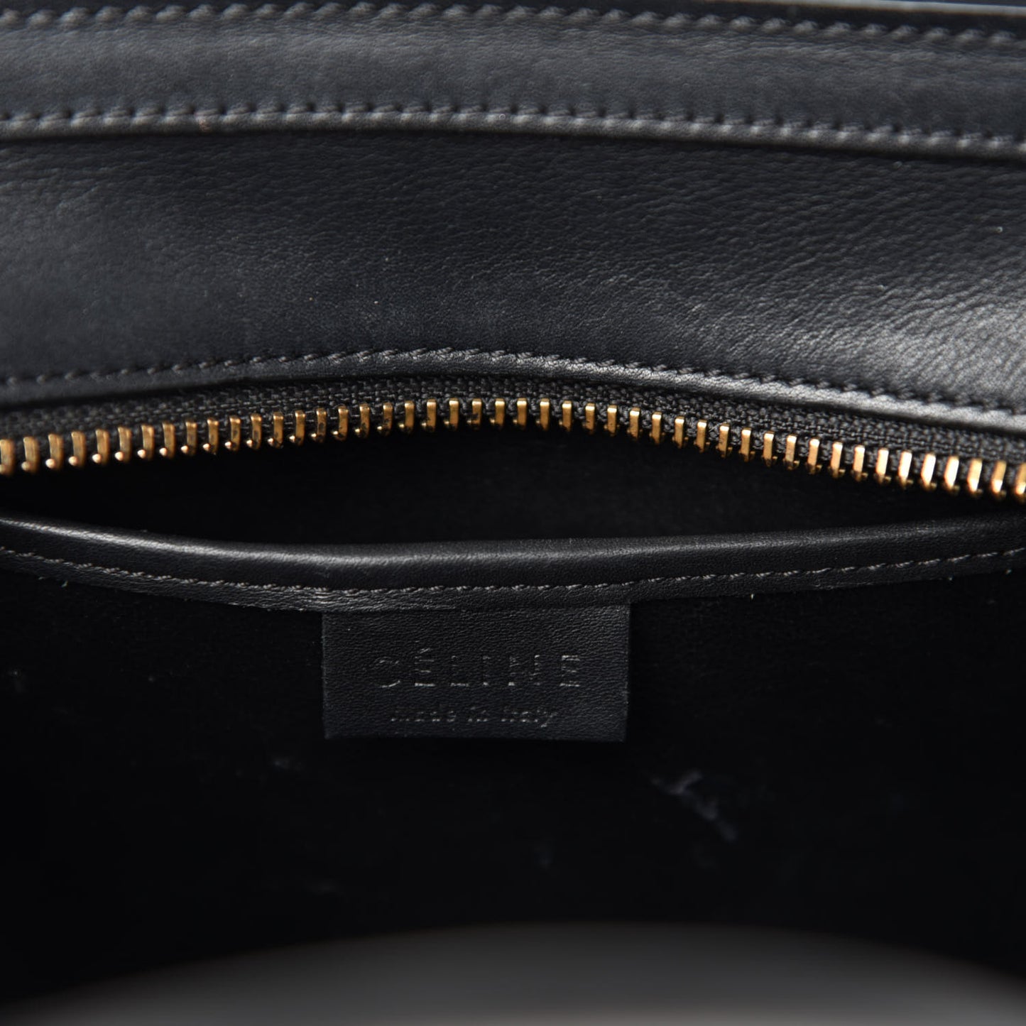 Smooth Calfskin Nano Luggage Black