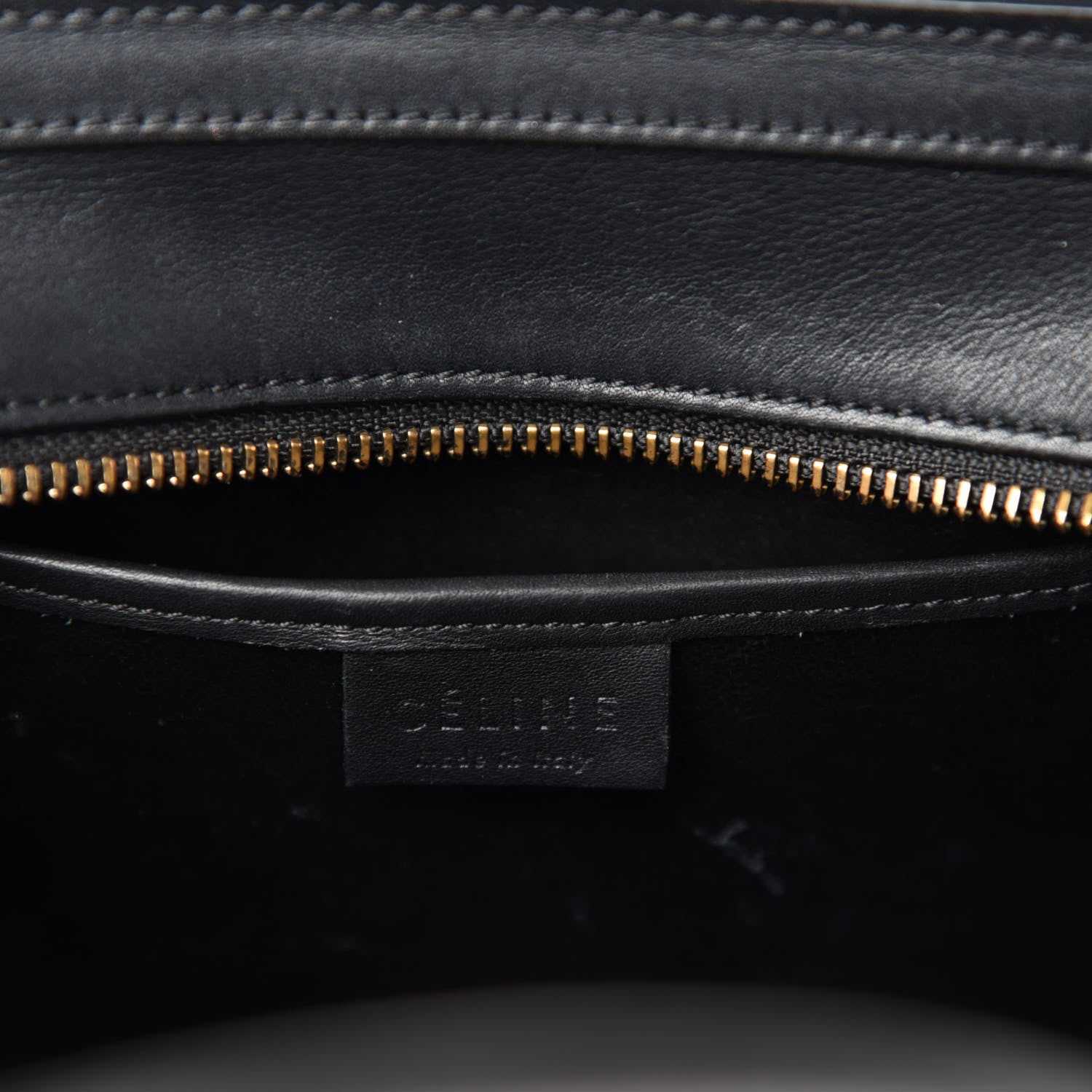 Celine Smooth Calfskin Nano Luggage Black 11 of 12