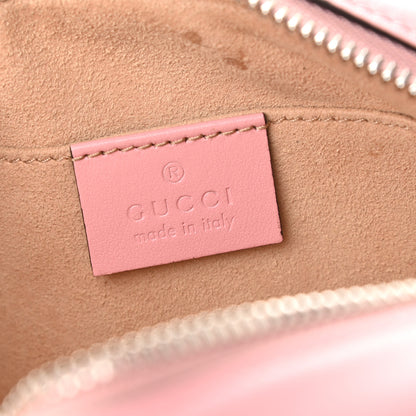 Gucci Calfskin Matelasse Mini GG Marmont Chain Shoulder Bag Wild Rose 6 of 13