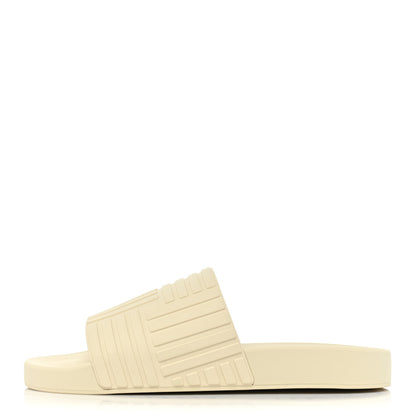 Bottega Veneta Rubber Carpet Slider Sandals 39 Sea Salt 1 of 9