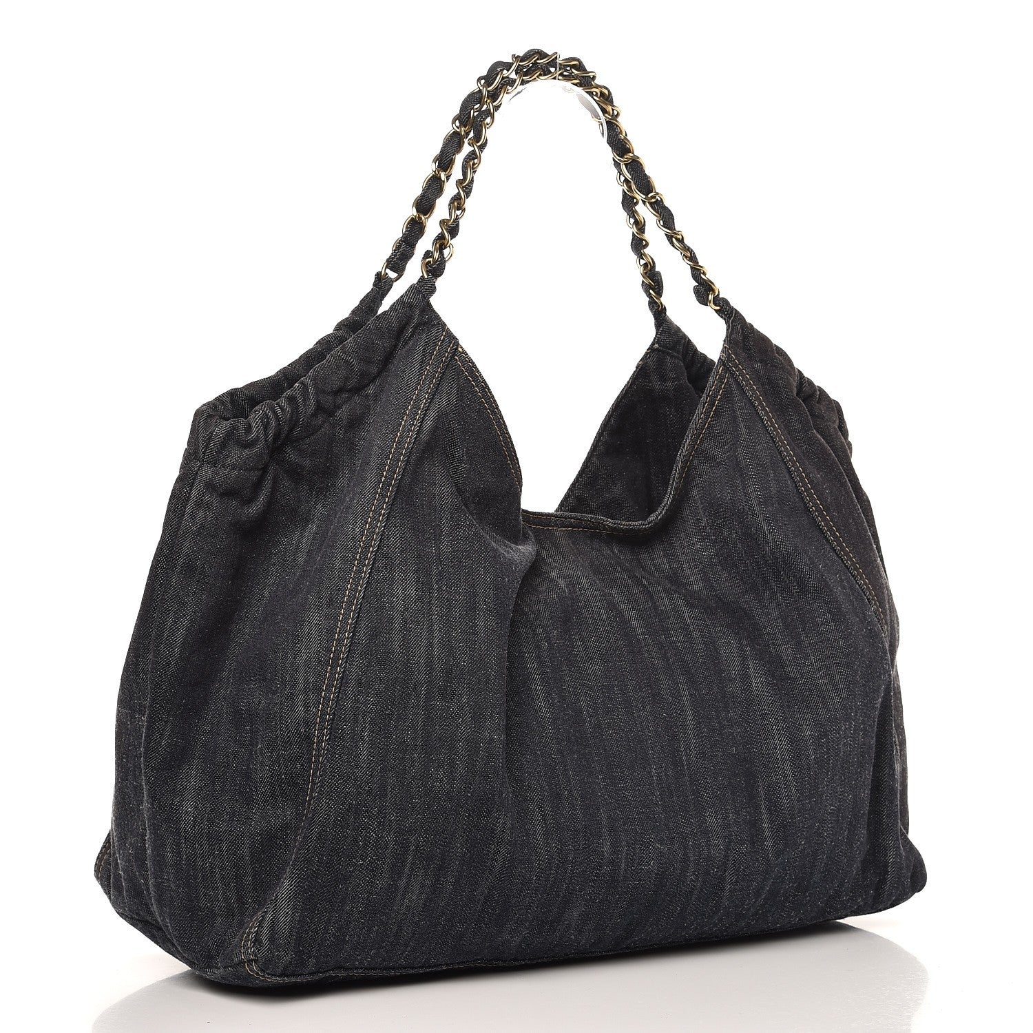 Chanel Denim XL Coco Cabas Tote Blue 3 of 8