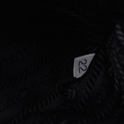 Prada Tessuto Nylon Vitello Foldover Pushlock Satchel Black 7 of 27
