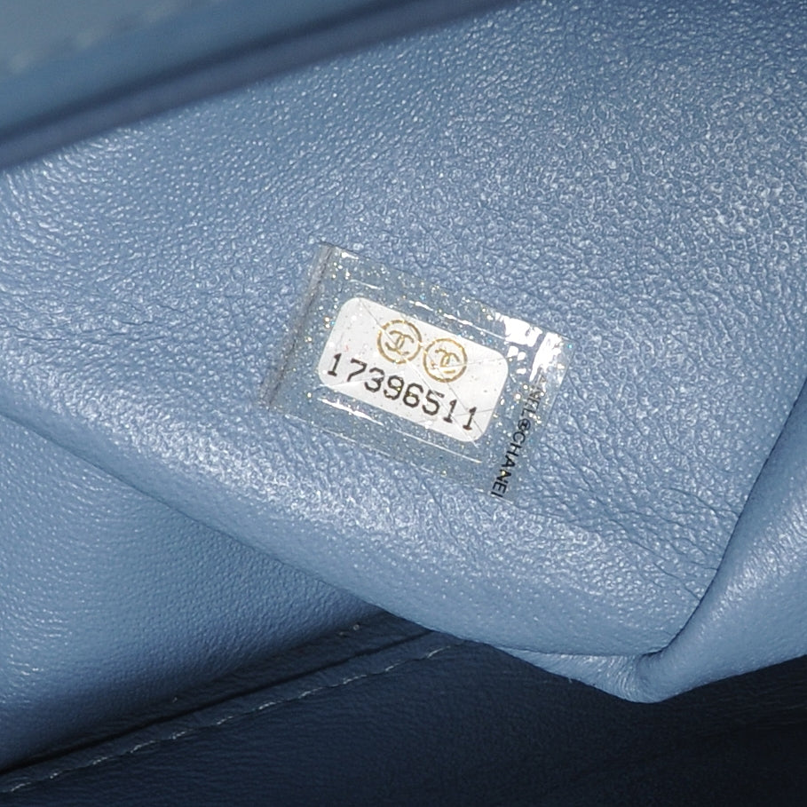 Patent Maxi Double Flap Light Blue