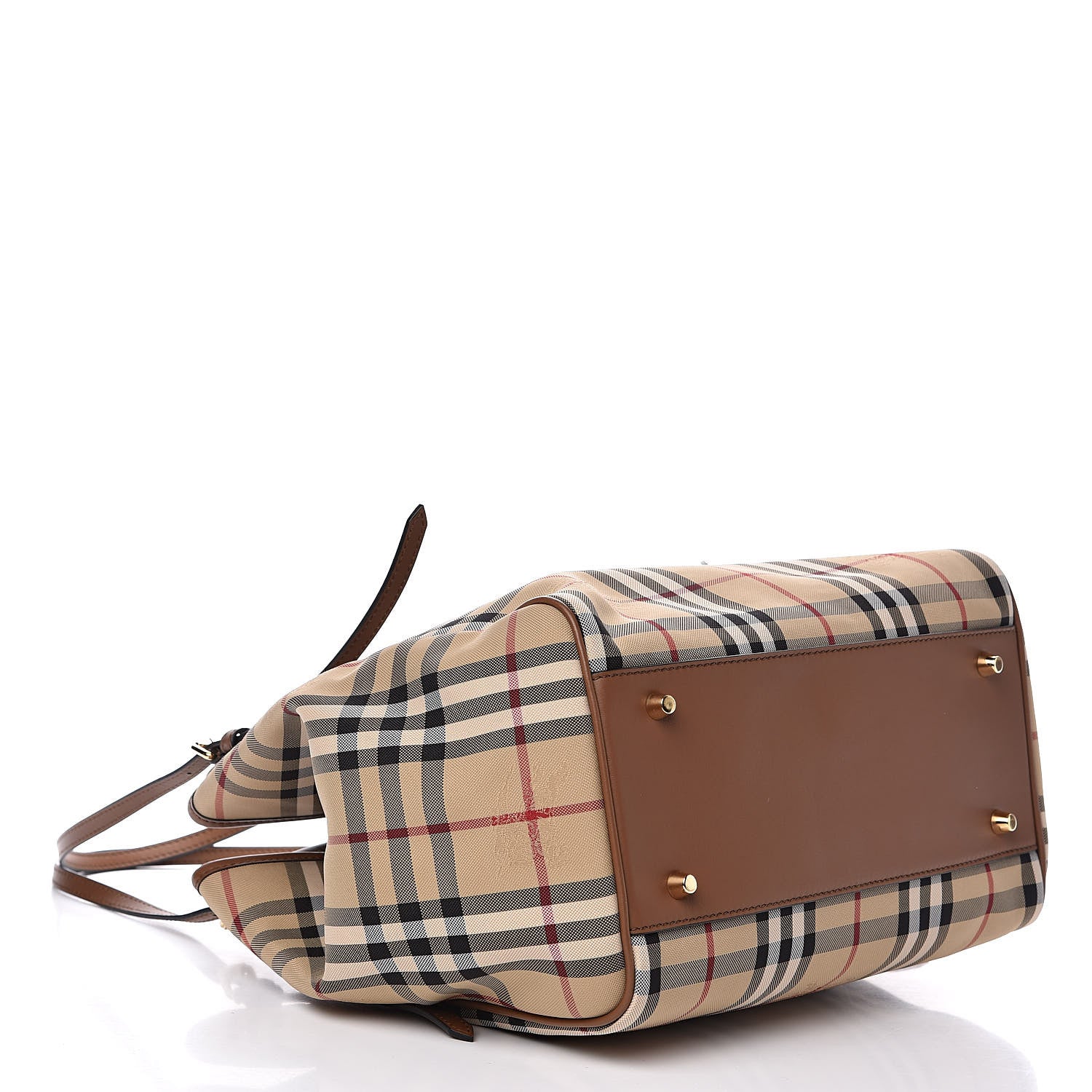 Burberry Horseferry Check Small Canterbury Tote Honey 4 of 9