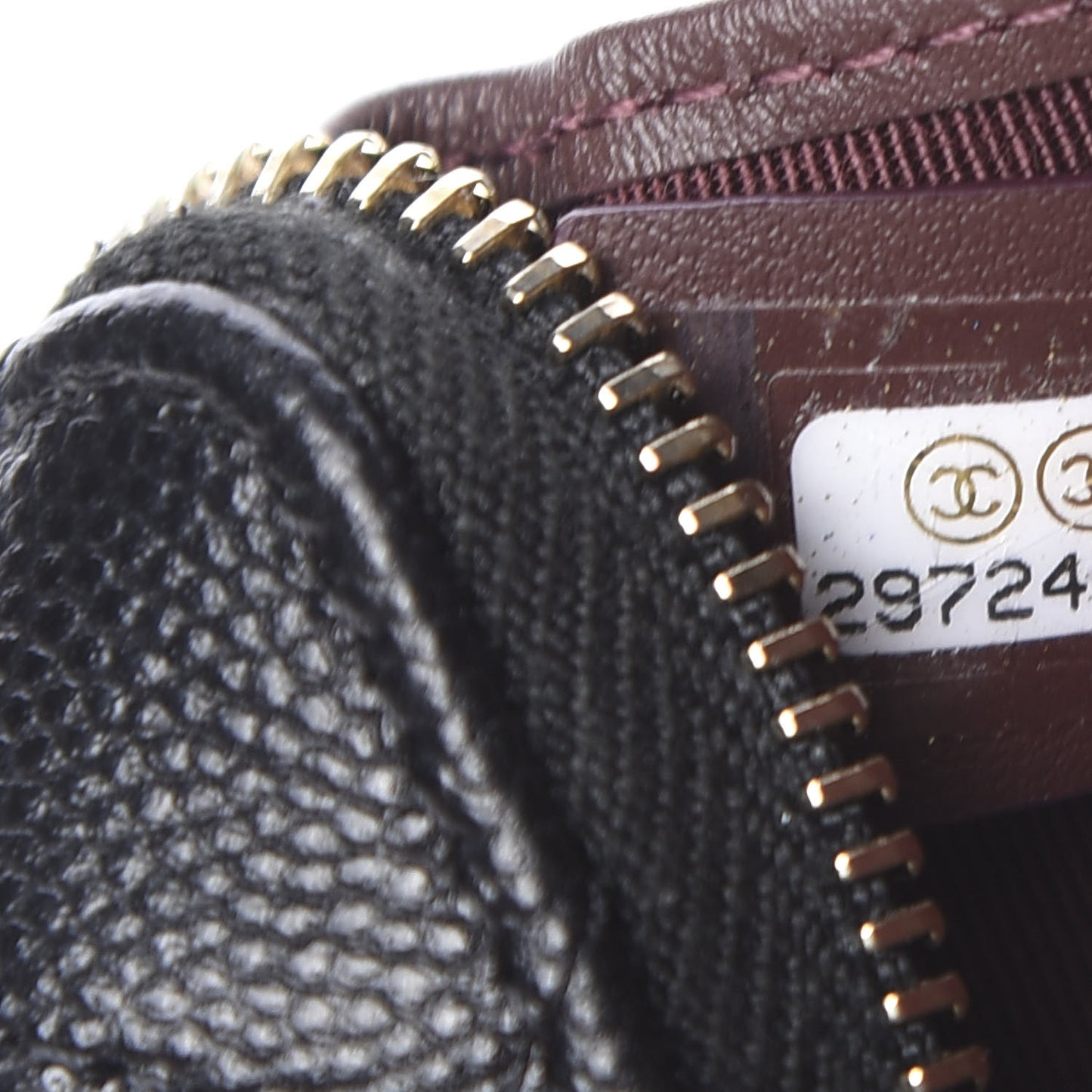 Caviar Quilted Key Holder Case Black