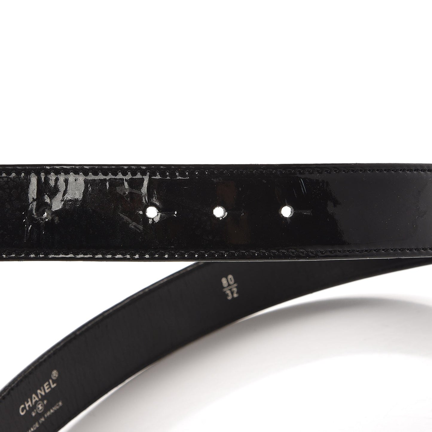 Patent Resin CC Belt 80 32 Black Multicolor