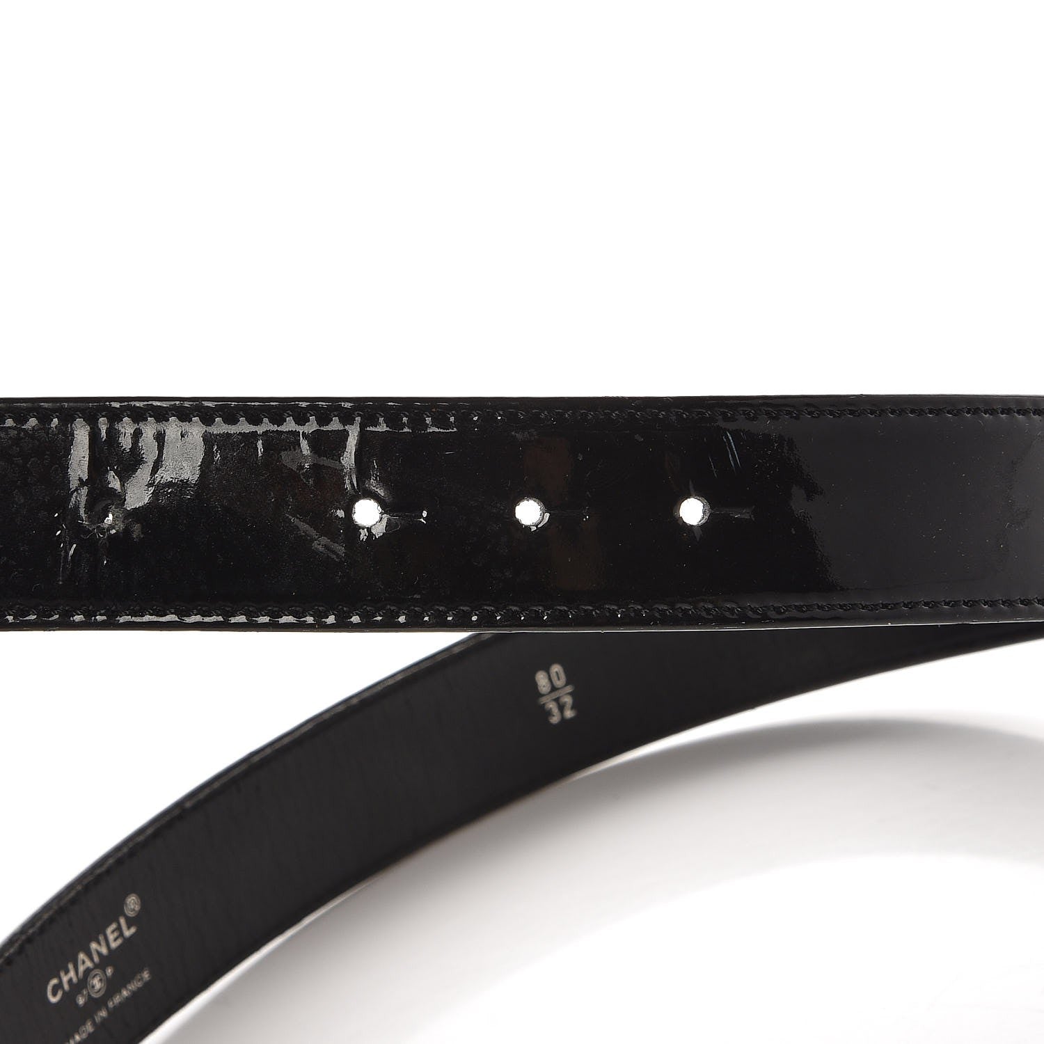 Chanel Patent Resin CC Belt 80 32 Black Multicolor 7 of 8