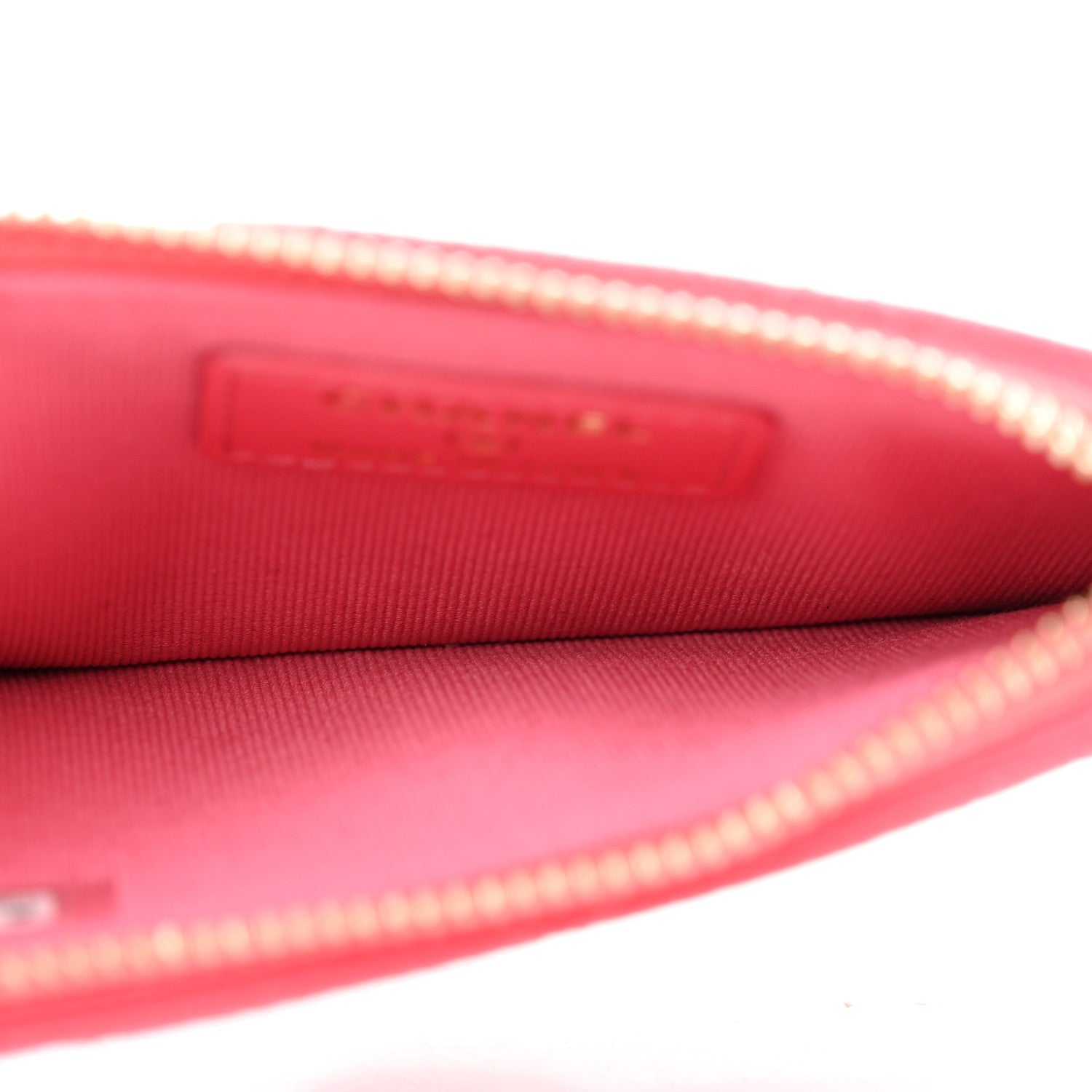 Chanel Caviar Quilted Flap Zip Card Holder Dark Pink 5 of 8