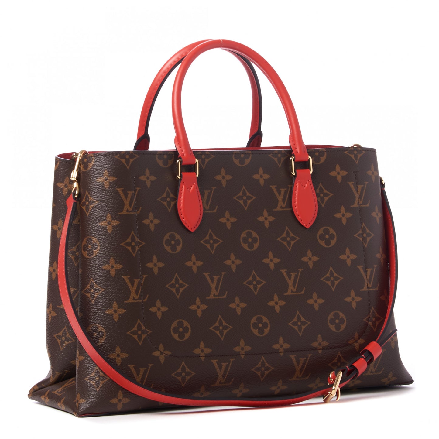 Monogram Flower Tote Coquelicot