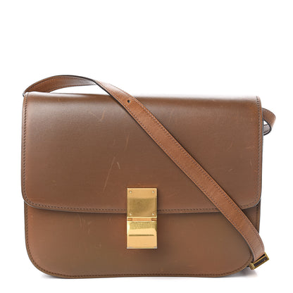 Celine Box Calfskin Medium Classic Box Flap Bag Camel 1 of 17