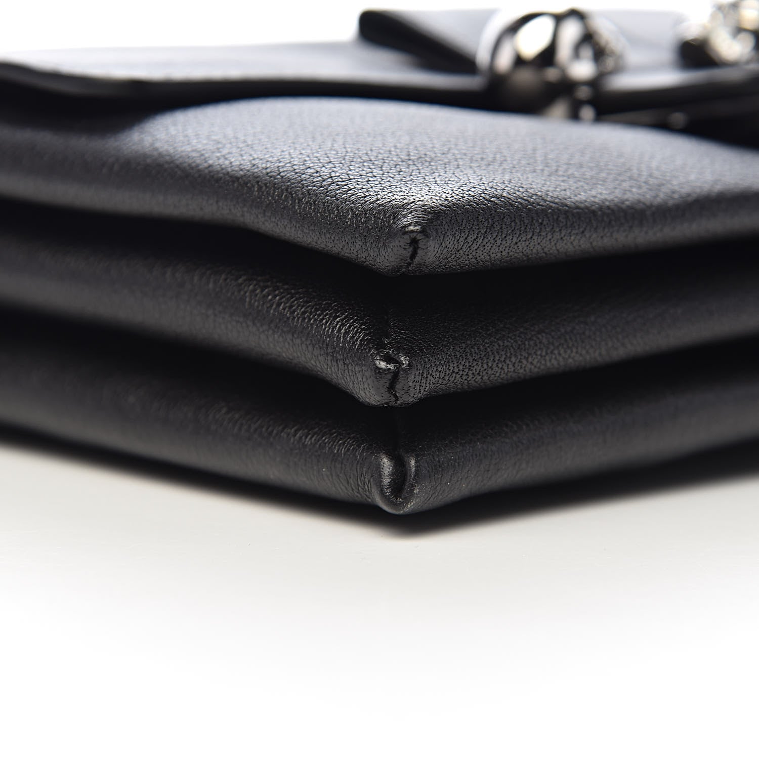 Alexander McQueen Grained Calfskin Twin Skull Crossbody Black 8 of 10