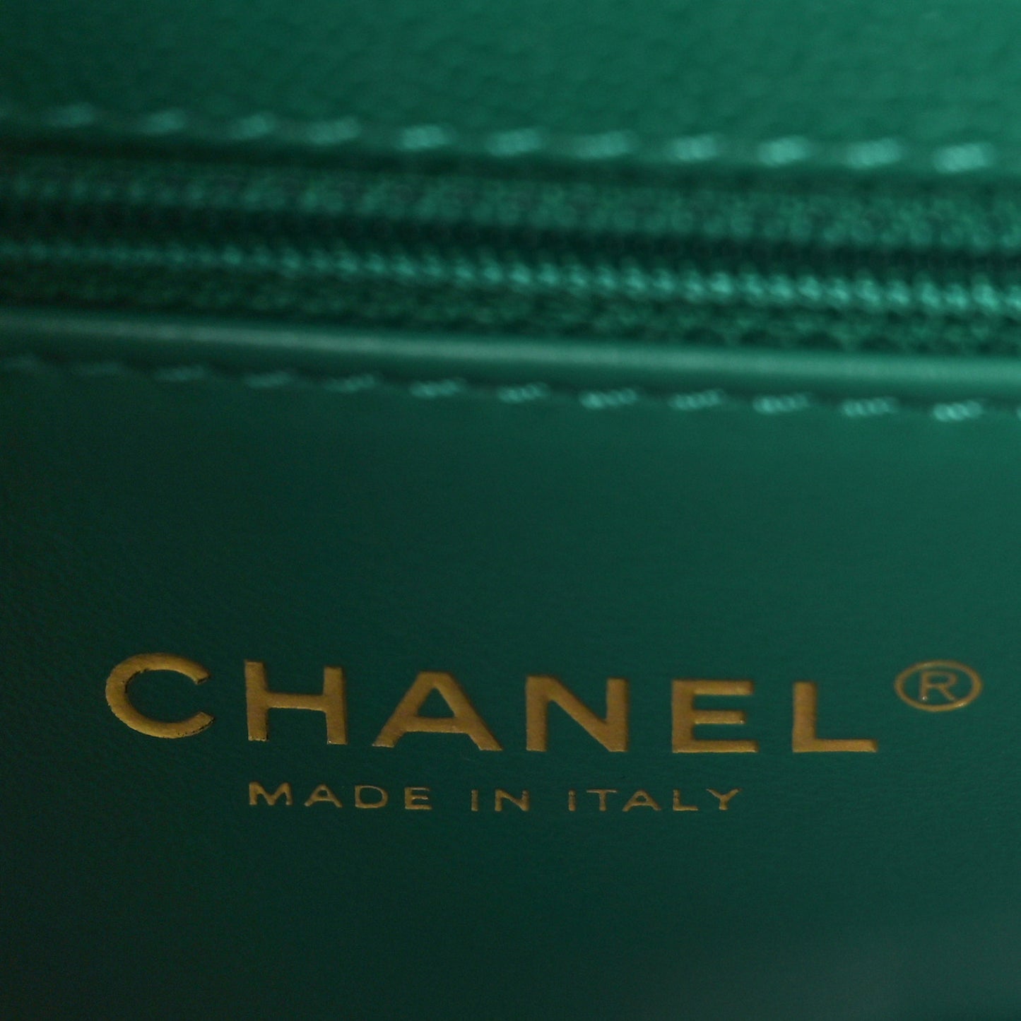 Caviar Quilted Mini Coco Handle Flap Green