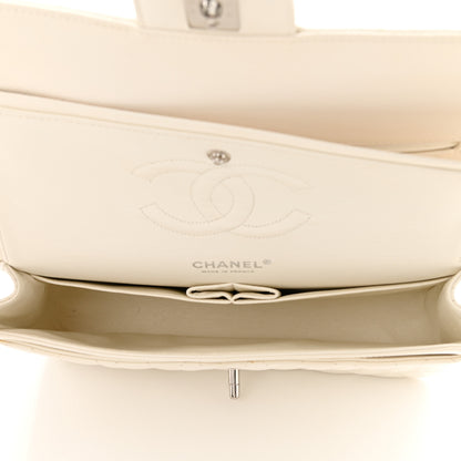 Chanel Caviar Quilted Medium Double Flap White 5 of 12