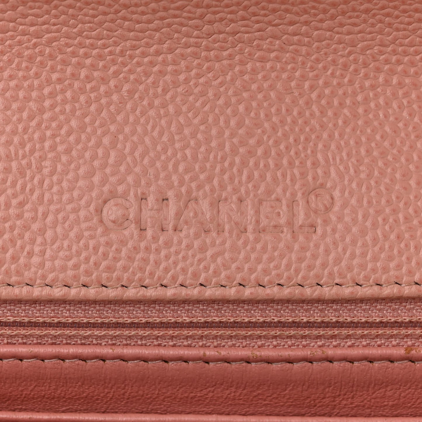 Caviar Quilted Flap Pink
