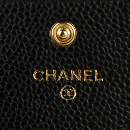 Chanel Caviar Quilted Flap Card Holder Black 5 of 7