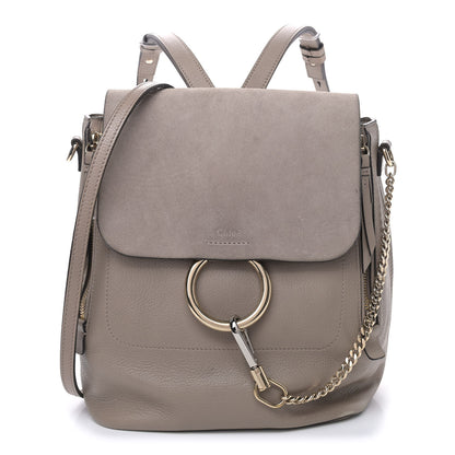 Chloe Suede Calfskin Medium Faye Backpack Motty Grey 1 of 11