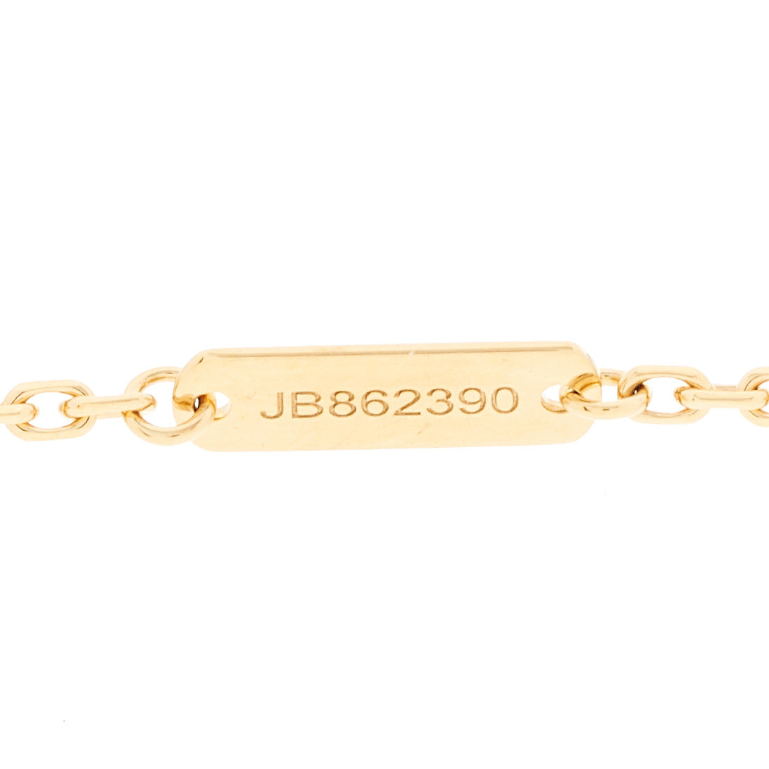 18K Yellow Gold Mother of Pearl Sweet Alhambra Pendant Necklace
