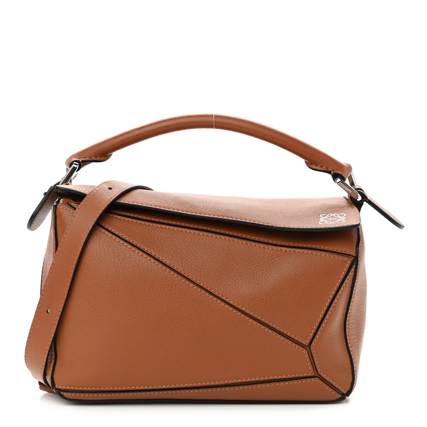Calfskin Small Puzzle Bag Tan