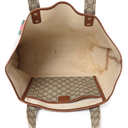 Gucci GG Plus Monogram Medium Signature Web Loop Tote Brown 5 of 16