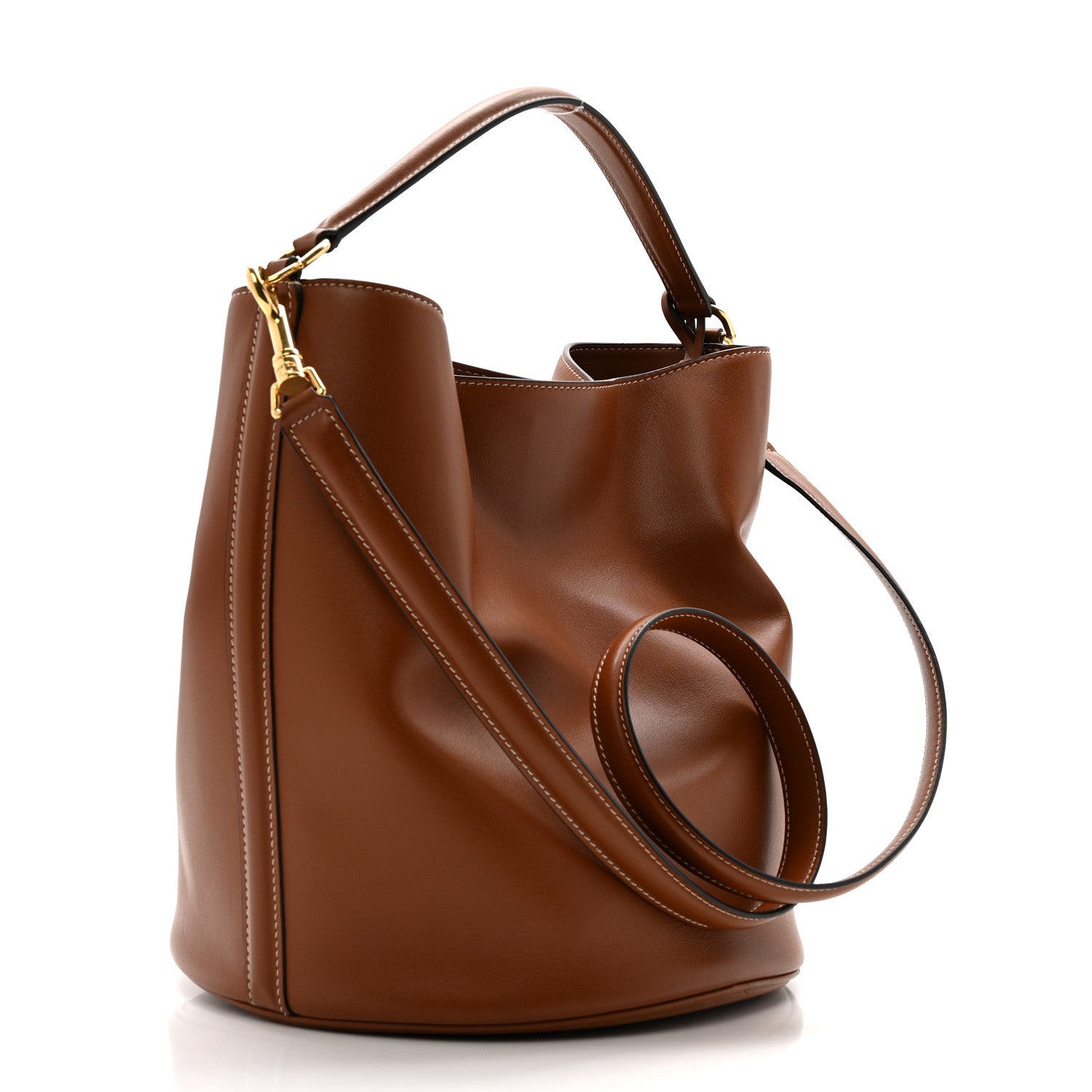 Celine Smooth Calfskin Bucket 16 Bag Tan 4 of 13