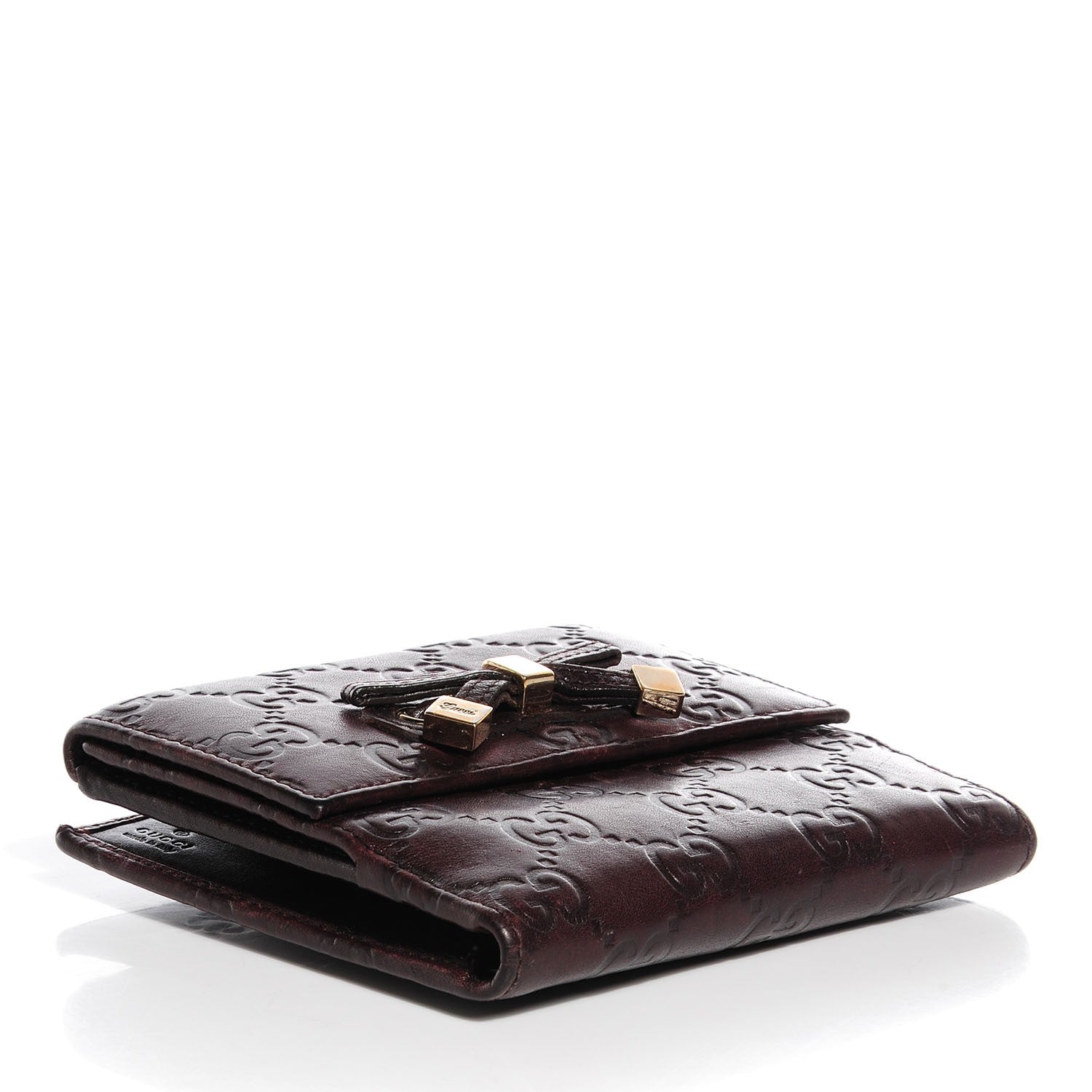 Gucci Guccissima Princy Compact Wallet Chocolate 4 of 7