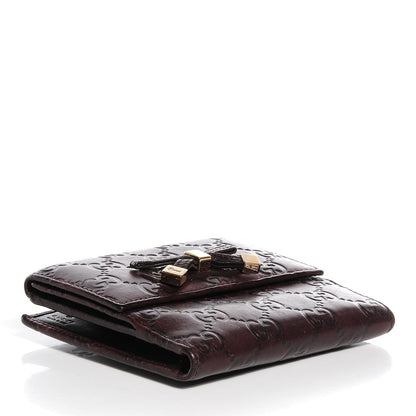 Gucci Guccissima Princy Compact Wallet Chocolate 4 of 7