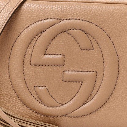 Gucci Pebbled Calfskin Small Soho Disco Bag Camelia 9 of 11