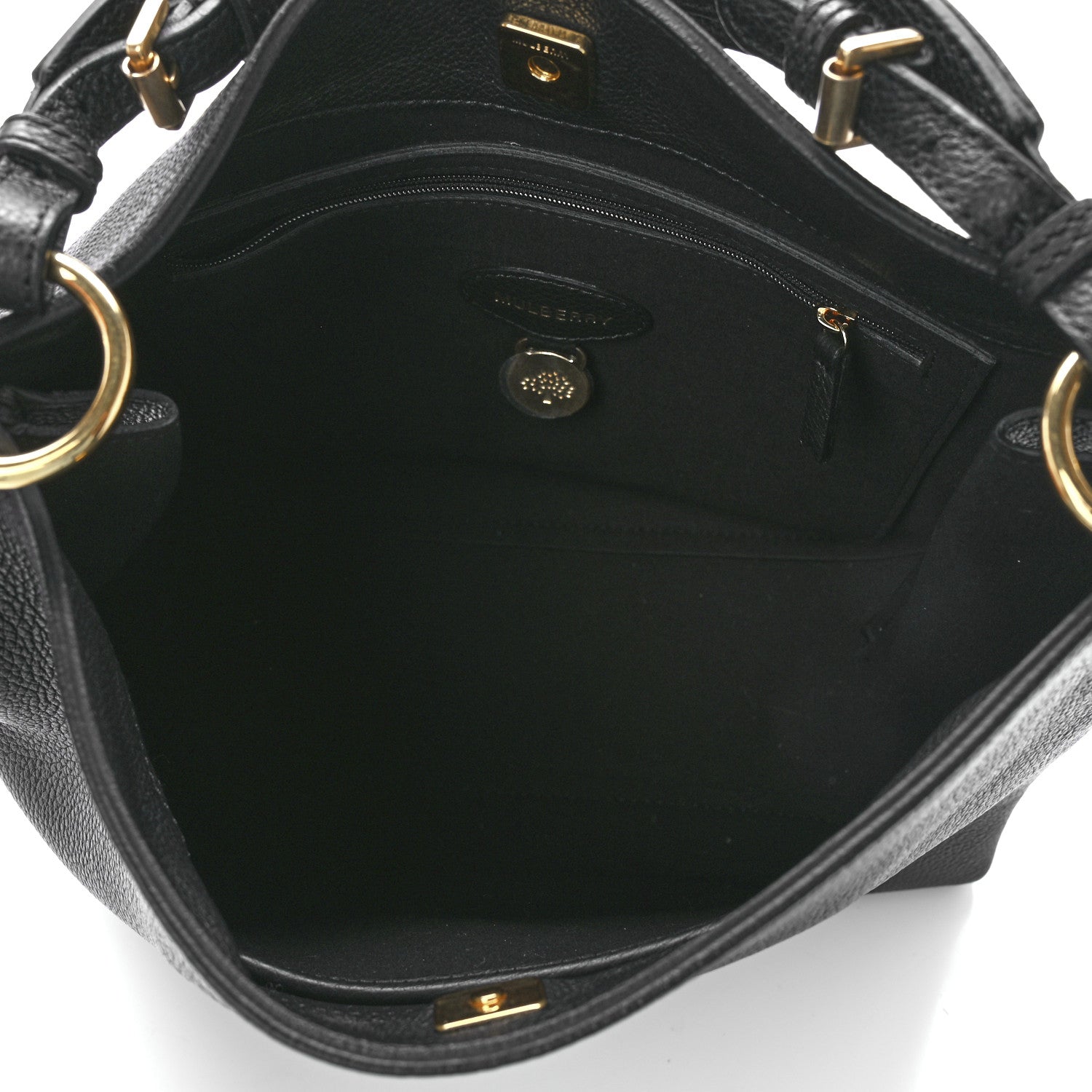 Mulberry Goat Printed Calfskin Small Freya Hobo Black 5 of 10