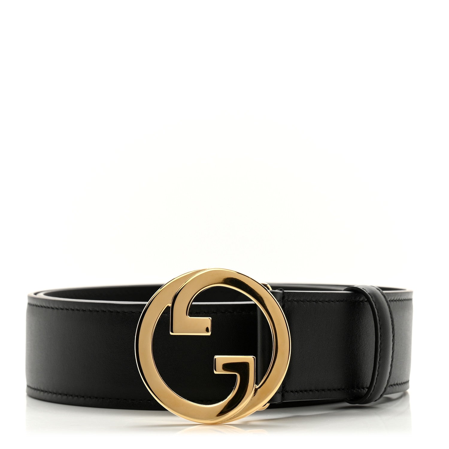 Gucci Ciny Lux Calfskin Blondie 40mm Belt 95 38 Black 1 of 7