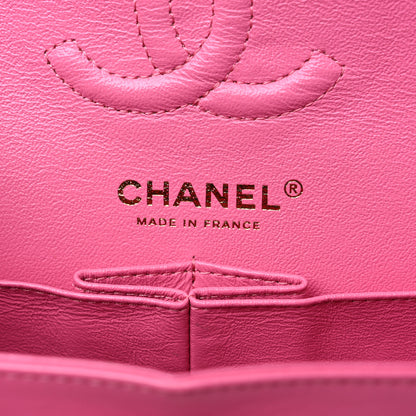 Chanel Lambskin Chevron Quilted Small Double Flap Pink 6 of 13