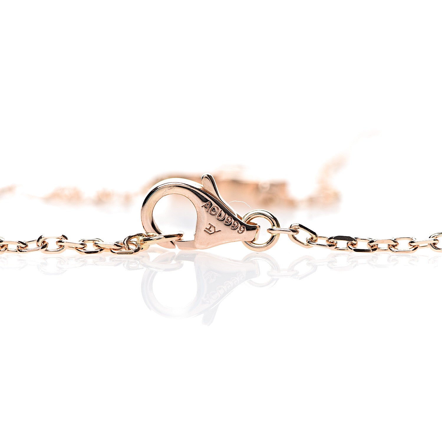 Cartier 18K Pink Gold Diamond XS Hearts and Symbols Necklace 4 of 5