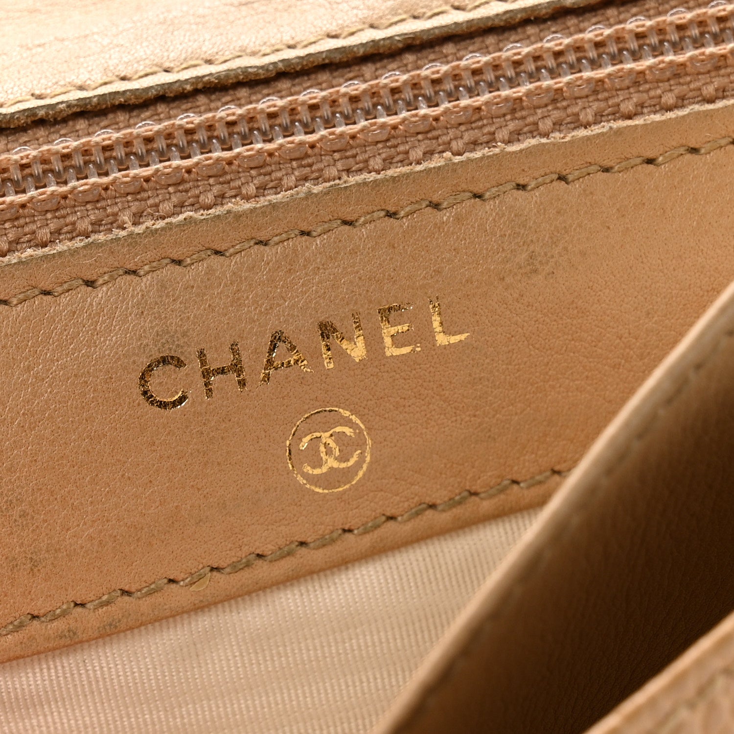 Chanel Caviar Timeless CC Compact Flap Wallet Beige 6 of 12