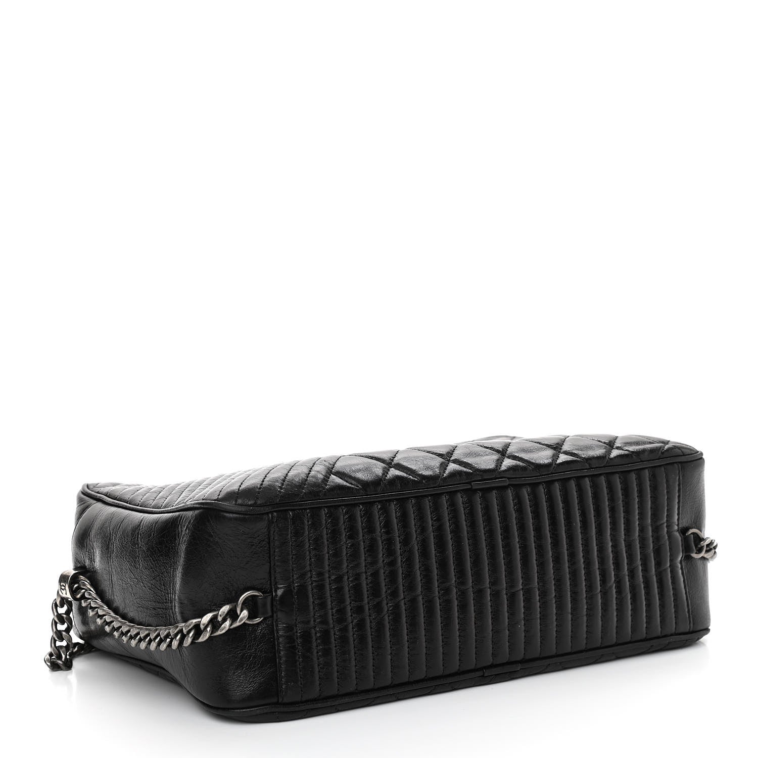 Chanel Glazed Calfskin Small Coco Boy Camera Case Black 4 of 10